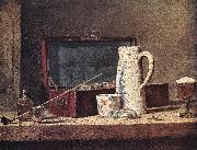 jean-Baptiste-Simeon Chardin Still-Life with Pipe an Jug oil on canvas